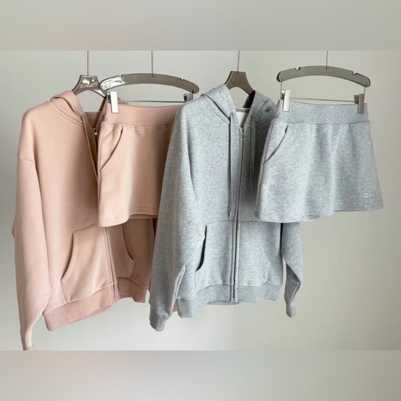 Alo Full Set, A/W Fleece Hooded Jacket - Picture 1 of 7